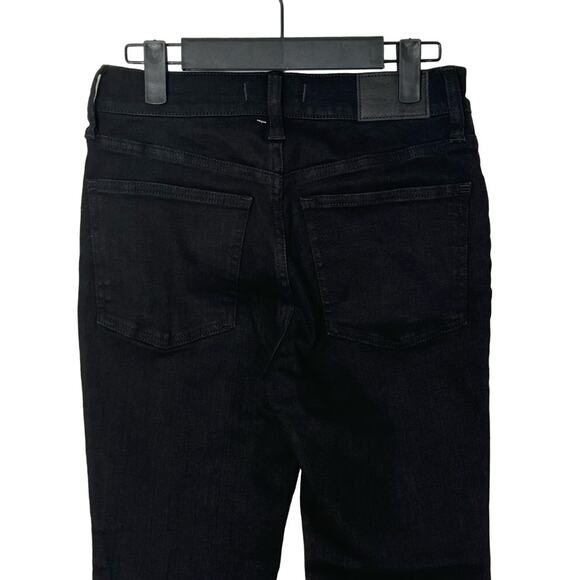 NWOT Madewell Mid-Rise Kick Out Crop Jeans in Black Rinse Wash Size 27P - Picture 13 of 13